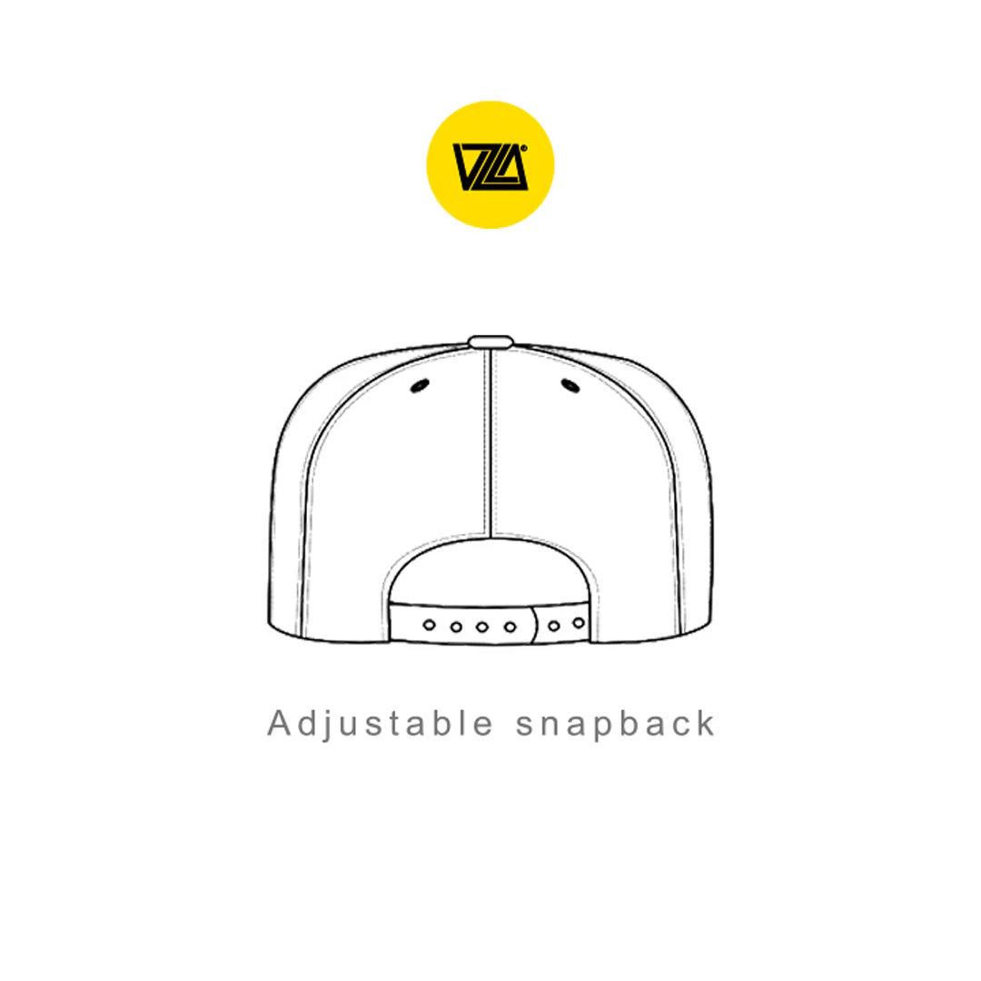 VZLA VICE White Flat Bill Snapback Hat - Image 3